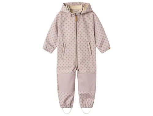 Lil Atelier violet ice blomstret softshell heldragt til børn